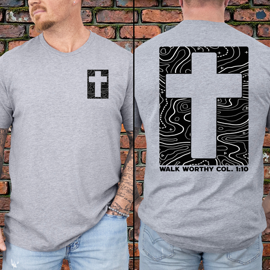 Walk Worthy Topographic Tee