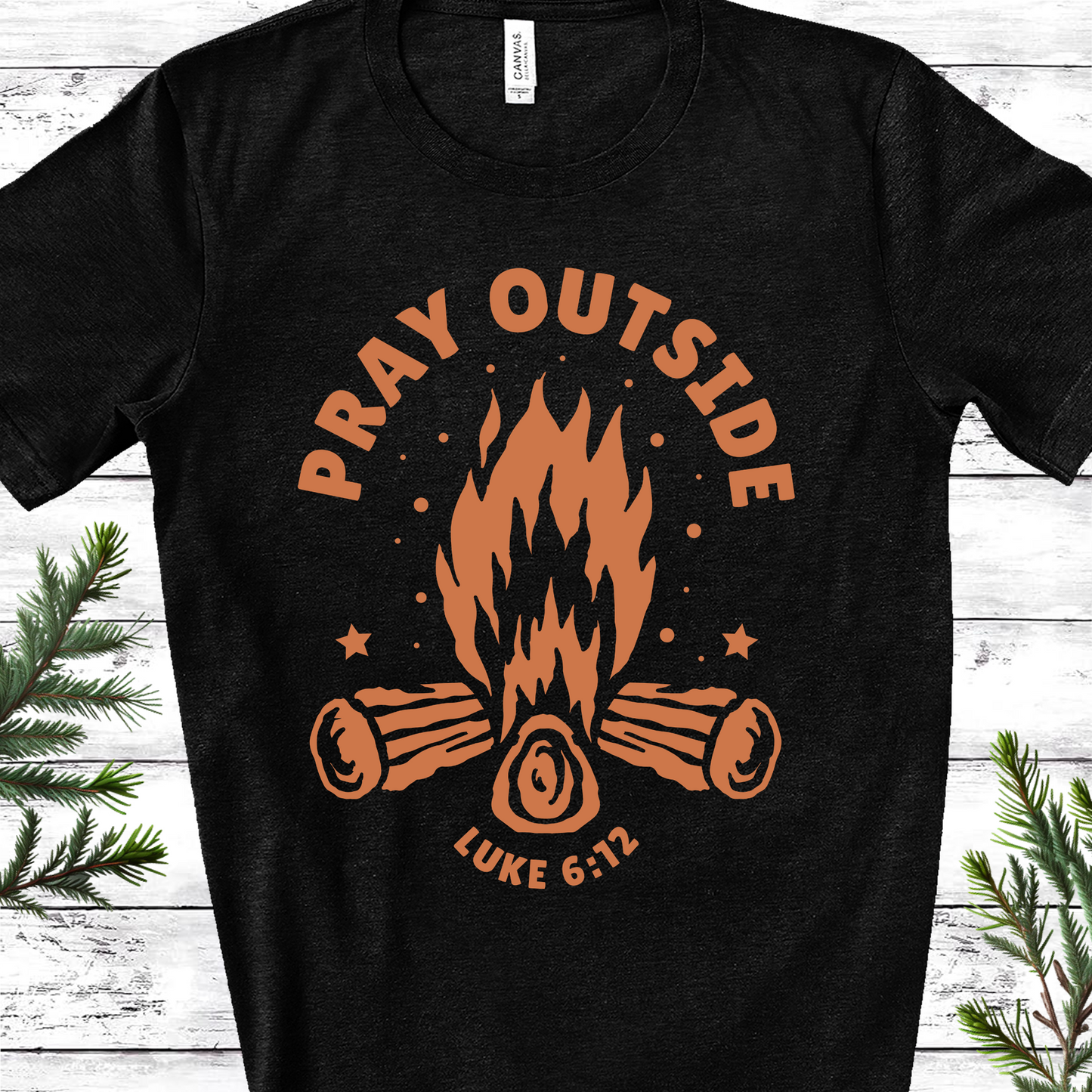 Christian T-shirt Pray Outside