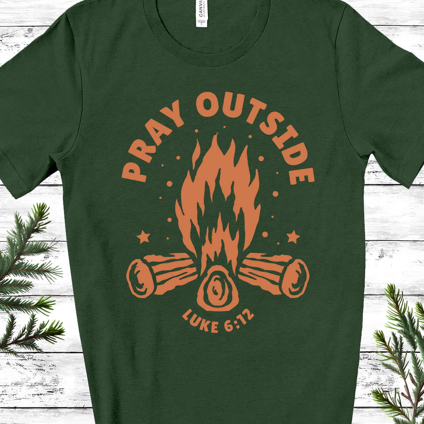 Christian T-shirt Pray Outside